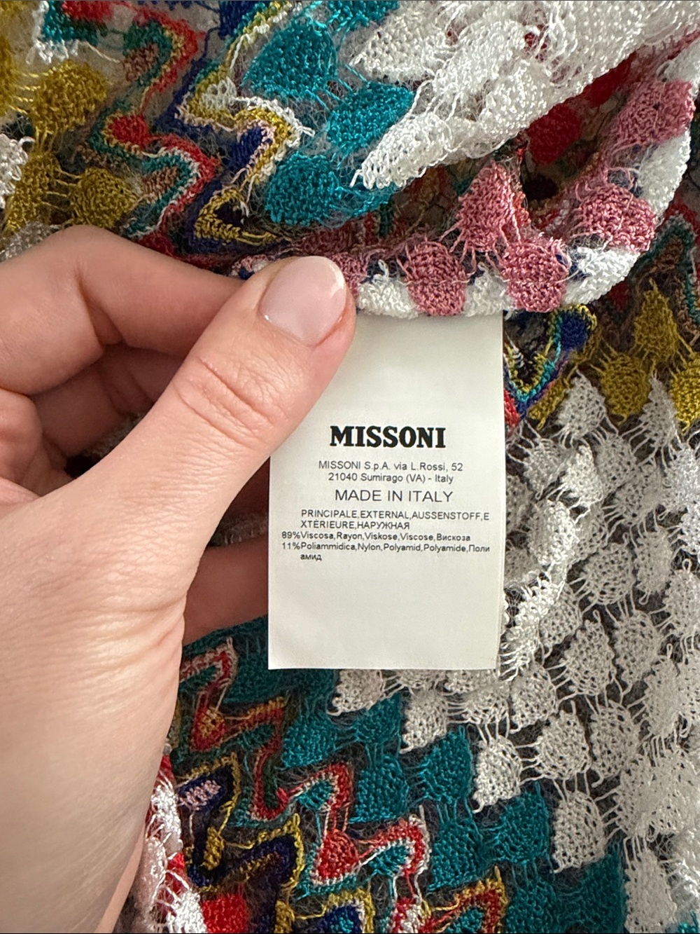 Missoni Mare Knit Sundress with Multicolor Zigzag Stripes - Picture 6 of 7